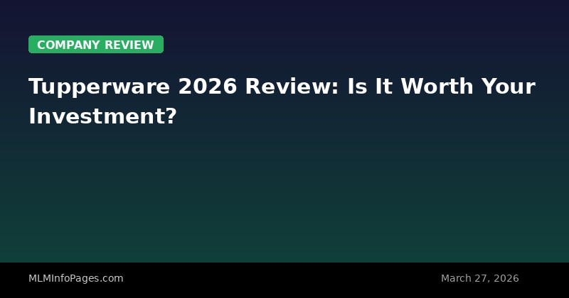 Tupperware 2026 Review: Is It Worth Your Investment?