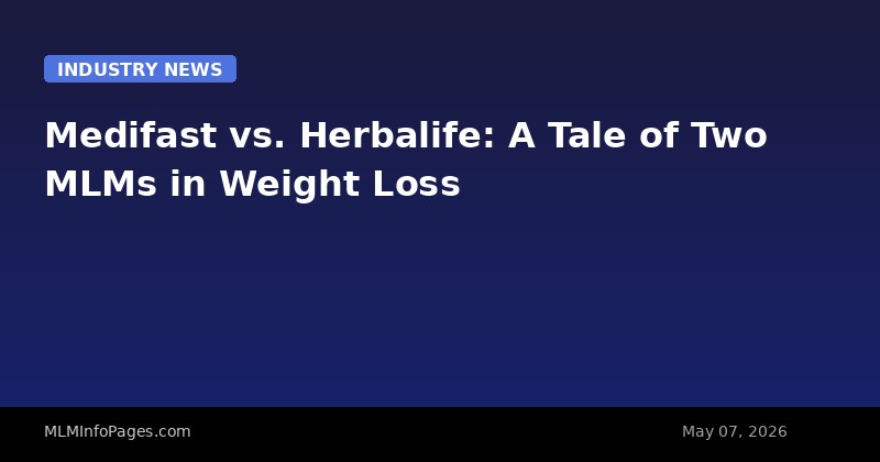 Medifast vs. Herbalife: A Tale of Two MLMs in Weight Loss