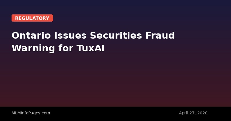 Ontario Issues Securities Fraud Warning for TuxAI